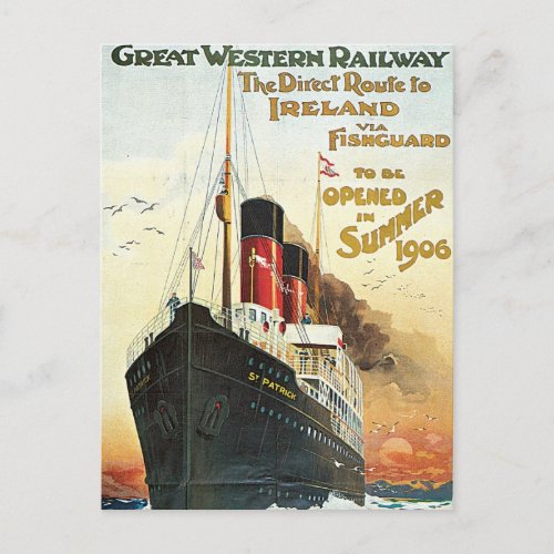 Great Western Railway _ To Ireland Postcard