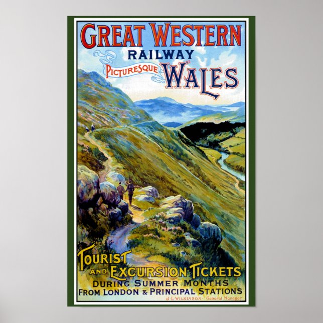 Great Western Railway to Wales Poster (Front)