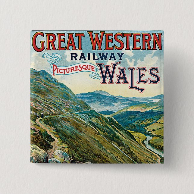 Great Western Railway ~ Wales Button (Front)