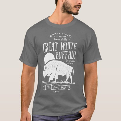 Great White Buffalo Kodiak Valley Ski Resort T_Shirt