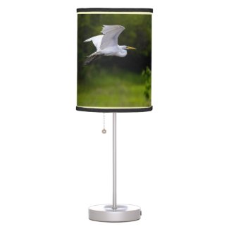 Great White Egret Table Lamp
