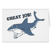 great white great job funny cartoon (Front Horizontal)