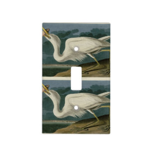 Great White Heron, from Audubon's Birds of America Light Switch Cover