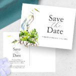 Great White Heron Save The Date Postcard