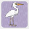 Great White Heron Square Sticker