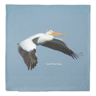 Great White Pelican duvet cover