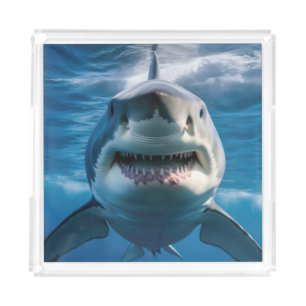Great White Shark Acrylic Tray