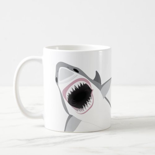 Great White Shark Attack Funny Office Coffee Mug