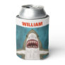 Great White Shark Attack Personalized Ocean Funny Can Cooler