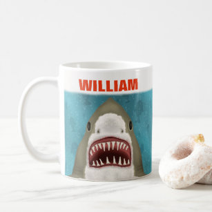 Great White Shark Attack Personalized Ocean Funny Coffee Mug
