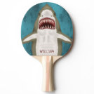 Great White Shark Attack Personalized Ocean Funny Ping Pong Paddle Great White Shark Attack Personalized Ocean Funny Ping Pong Paddle