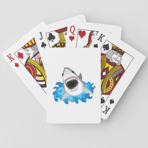 Great White Shark Attack Playing Cards