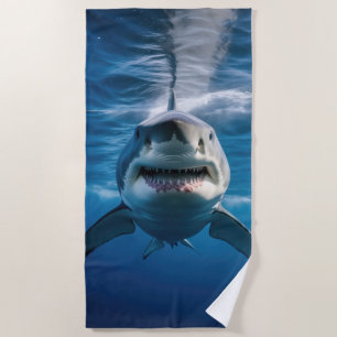 Great White Shark Beach Towel