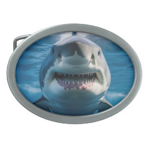 Great White Shark Belt Buckle