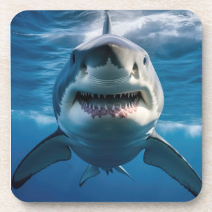 Great White Shark Beverage Coaster