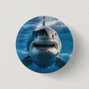 Great White Shark Button