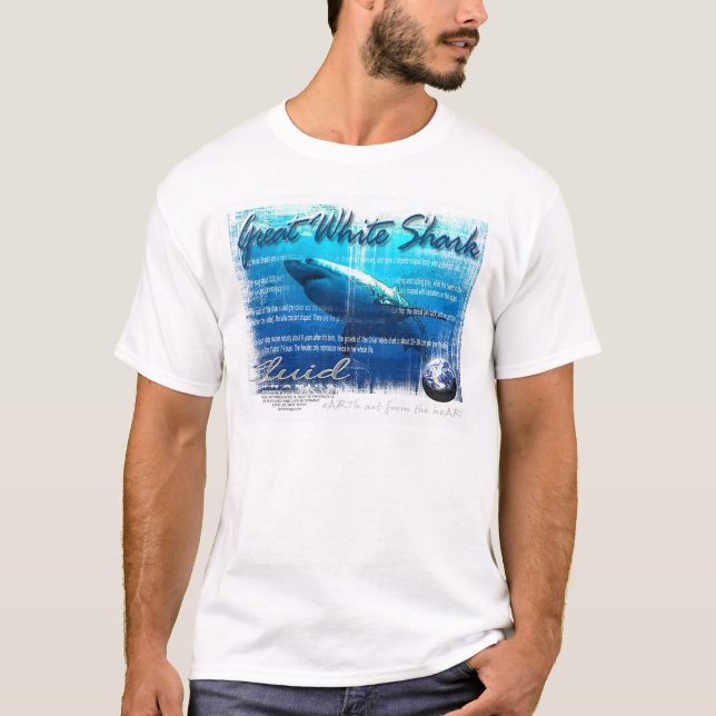 Great White Shark by Arteology T-Shirt (Front)