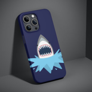 Great White Shark Cartoon iPhone 13 Pro Max Case