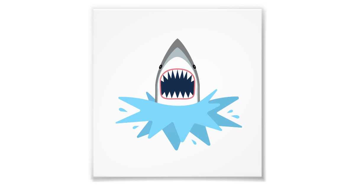 great white shark cartoon images