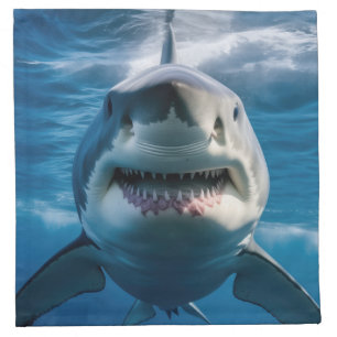Great White Shark Cloth Napkin