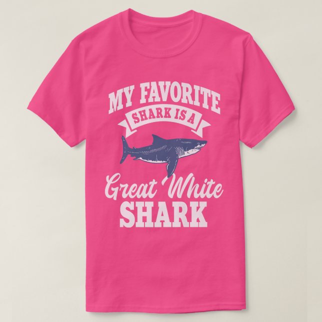 Great White Shark Favorite Largest Predator Fish Z T-Shirt (Design Front)
