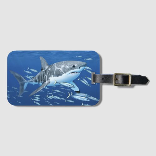 Great White Shark in Habitat Luggage Tag