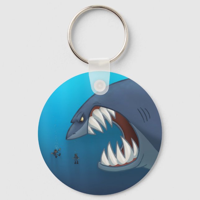 Great White Shark Keychain (Front)