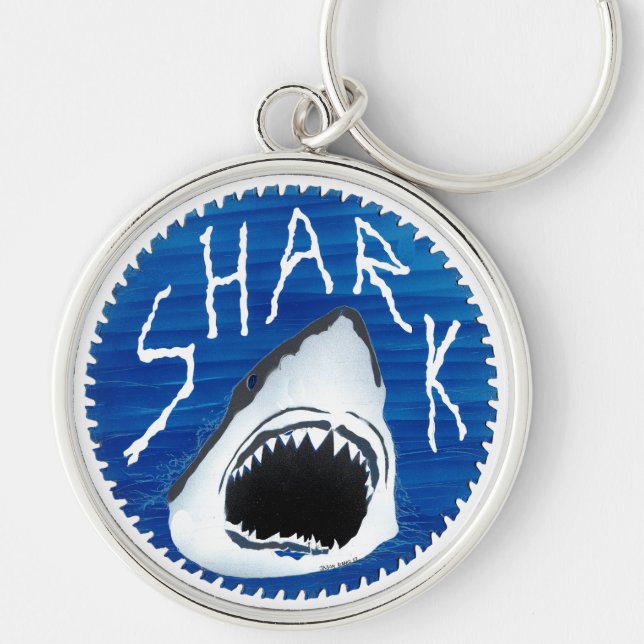 Great White Shark Keychain (Front)