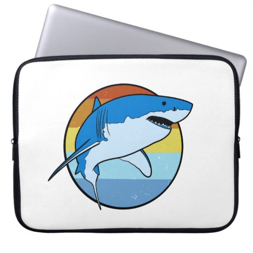 Great white shark laptop sleeve