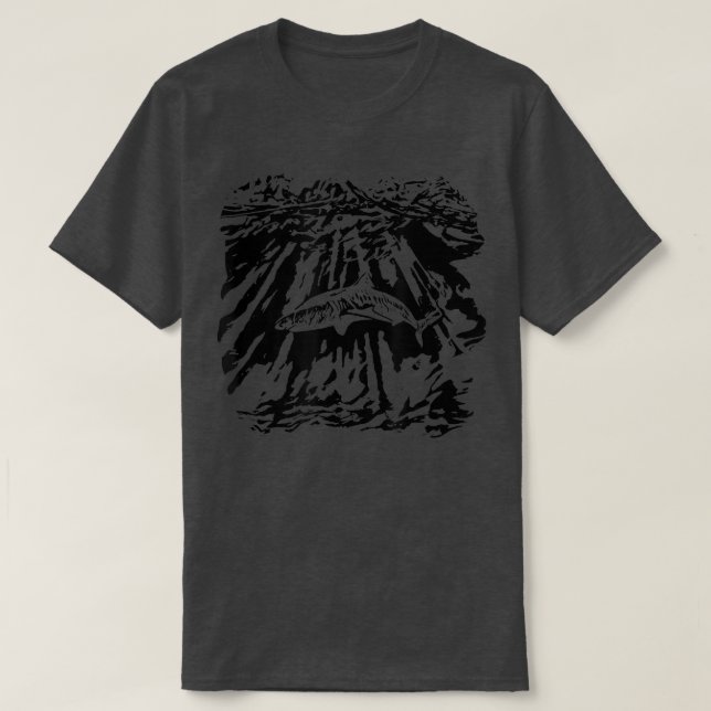 Great White Shark Motif Sharks  T-Shirt (Design Front)