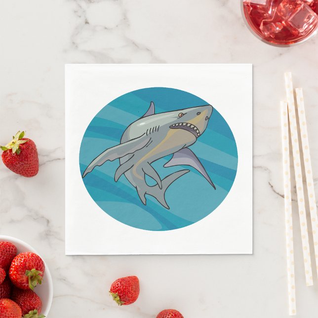 Great White Shark Napkins (Creator Uploaded)