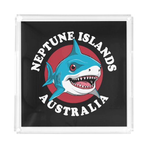 Great White Shark  Neptune Islands Acrylic Tray