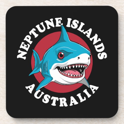 Great White Shark  Neptune Islands Beverage Coaster