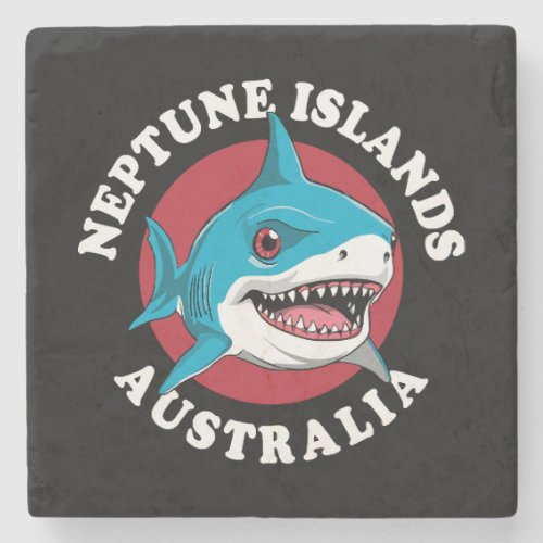 Great White Shark  Neptune Islands Stone Coaster