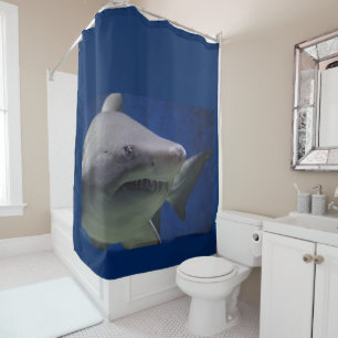 Great White Shark Ocean Sea design Shower Curtain