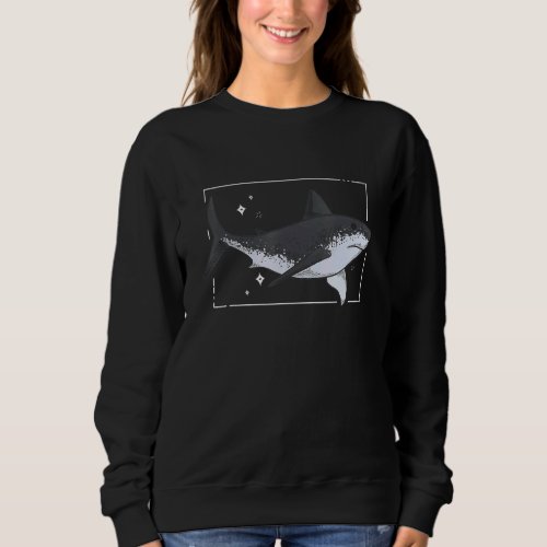 Great White Shark Ocean Vintage Design Sweatshirt