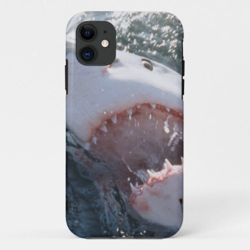 Great White Shark on sea iPhone 11 Case