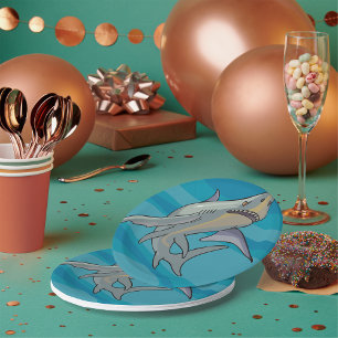 Great White Shark Paper Plates