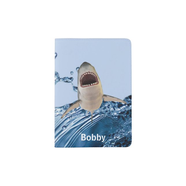 Great White Shark Passport Holder (Front)