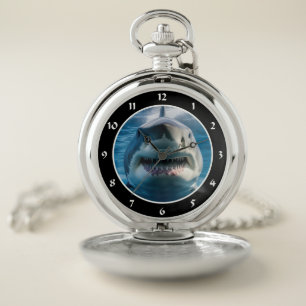Great White Shark Pocket Watch