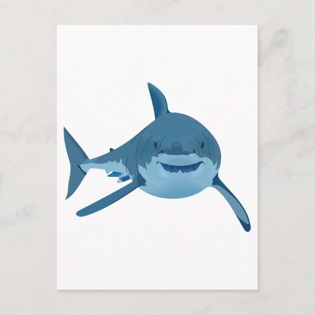 GREAT WHITE SHARK POSTCARD (Front)