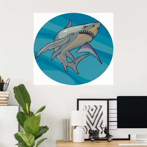 Great White Shark Poster