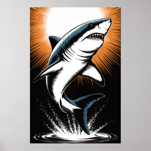 Great White Shark Poster
