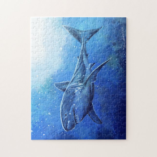 Great White Shark Poster Jigsaw Puzzle (Vertical)