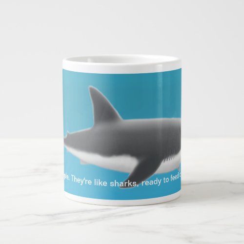 Great White Shark Predator  Giant Coffee Mug