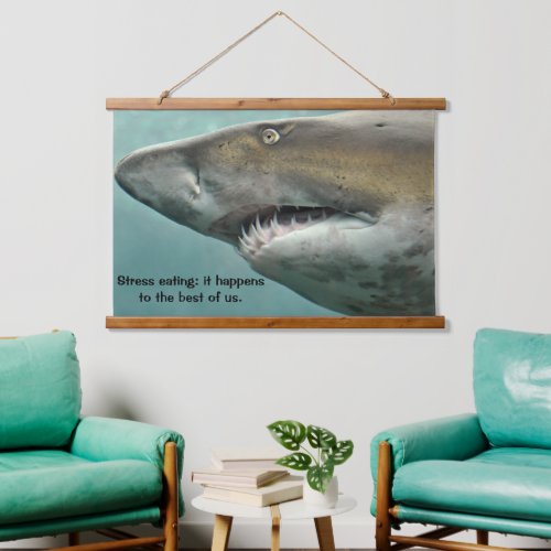Great White Shark Rows of Teeth Hanging Tapestry