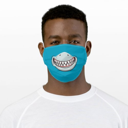 Great White Shark Smile Adult Cloth Face Mask