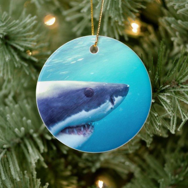 Great White Shark | South Africa Ceramic Ornament (Tree)