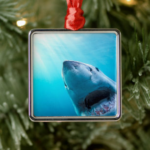 Great White Shark South Africa Metal Ornament