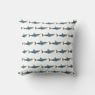 Great White Shark Throw Pillow